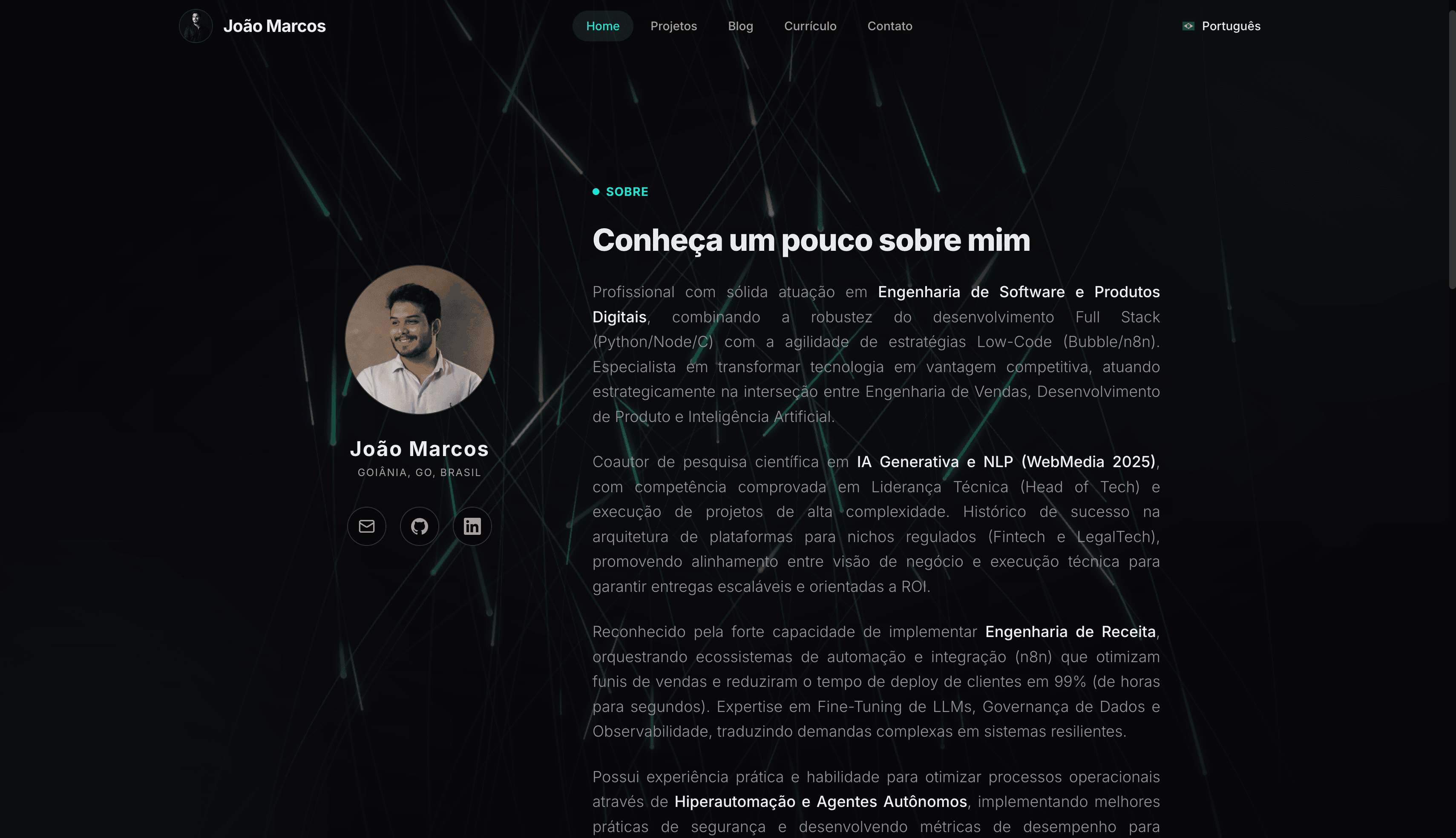 Meu Portifólio CMS com Agentes de IA